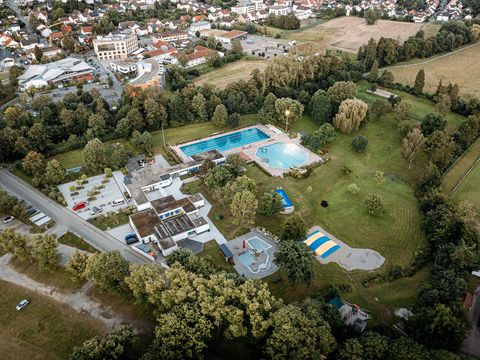 Freibad von oben