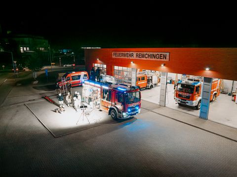 Feuerwehr Nord bei Nacht