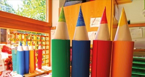 Stifte in der Kita Wilferdinger Straße